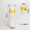 Material PET de grado alimenticio Transparente Almacenamiento de cocina Redondo Tanque sellado para té perfumado 100 Diámetro Tapa de cristal Caja vacía