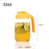 Pote Mason de 64oz com Escala Conjunto de Potes Mason de 32oz Chaleira para Água Fria Pote de Vidro Alça Tampa Filtro de Café