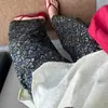 Pantalones de pijama de algodón con estampado floral de colores para mujer, nuevo estilo verano 2026, pantalones casuales versátiles de cintura alta para el hogar, pantalones largos