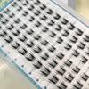 Cílios Postiços Fofos e Fofinhos, Amigáveis para Iniciantes, Sem Cola, Sem Necessidade de Remover, Estilo Popular para Pessoas Preguiçosas, Aglomerado Único, Visual Espesso e Adorável