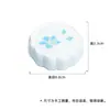 Conjunto de Tampa de Cerâmica Moji Flower Estilo Japonês Azul Claro Flor Flutuante Base para Colocar Tampa de Bule Doméstico Acessórios para Cerimônia do Chá