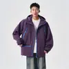 Jaqueta com capuz color block nova para primavera e outono para homens e mulheres, marca trendy ins, jaqueta dopamina estilosa e versátil para adolescentes
