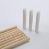 Suministro de fábrica, palo de tienda de campaña de madera de pino para niños, manualidades de madera para bricolaje, palo de madera redondo sólido, palo de yoga con la parte trasera abierta
