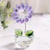 Adornos de Girasol de Cristal Regalos para Fiesta de Año Nuevo Auspiciosos y Prósperos Decoraciones para Sala de Estar Comedor Regalos
