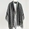 Novo Lenço de Cabeça Longo Jacquard Geométrico de Verão 2026 e Protetor de Pescoço para Mulheres, Elegante, Versátil, Leve, Respirável, Xale Grande