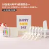 Plato para Tarta de Cumpleaños Juego de Cubiertos Plato Desechable de Papel Engrosado Tenedor de Plástico para Hornear Bolsa de Papel Ecológica Vajilla