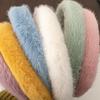 Peludo Rosa Simples Hairband desenhos animados bonito lavar a banda de cabelo Internet Celebridade Novo hairpin hairpin headwear para as mulheres