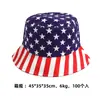 Gorra con Bandera Americana, Sombrero de Pescador, Sombrero del Día de la Independencia, Sombrero de Cubo, Sombrero Promocional para Protección Solar, Personalización de Logo