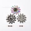Venta Directa de Fábrica Hebilla de Diamantes de Imitación Ojo de Caballo Colorida Decoración de Broche de Flor para Traje Vestido Accesorios de Hebilla para Zapato Bolsa DIY