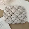 Macarrão Instantâneo Espandex Tecido Almofada Almofada Tecida à Mão Almofada Quadrada Almofada Lombar de Sofá Almofada de Mesa Tatami para Estudante