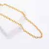 Corrente de aço inoxidável com gravação de cruz, corrente em formato O de aço titânio banhada a vácuo em ouro, corrente para DIY, colar, pulseira, com corrente, atacado