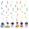 Novo banner de festa de aniversário infantil da Amazon tema espaço foguete topper para bolo do primeiro aniversário do bebê