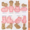 Mini Moldes de Biscoito Desenho Animado Sanrio Domésticos 3D Estéreo Melancia Cortador de Pressionar Moldes Artesanais Fondant Assar