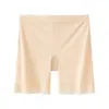 Shorts de Segurança Sem Costura de Seda de Gelo para Mulheres, Dois em Um Anti-Exposição, Leve, Respirável, Não Enrola, Shorts Boxer Femininos que Moldam o Quadril
