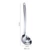 Cuchara para Sopa de Acero Inoxidable 304 Colador Cuchara para Olla Caliente Cuchara para Sopa Gachas Cuchara para Gachas Mango Largo Cuchara para Sopa Cocina Casera Cuchara para Sopa Cuchara para Sopa Derrame de Sopa