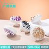 En stock venta caliente color mixto limpieza cuero cabelludo silicona masaje peine hogar champú masaje peine cojín de aire peluquería peine hueco
