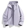Jaqueta de Casca Camada Única Nova 2026 para Homens e Mulheres, Jaqueta com Capuz Roupas de Exterior, Estilo Casual para Atividades ao Ar Livre, Roupa à Prova de Vento e Água para Montanhismo