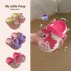 Zuecos de Verano Originales My Little Pony Twilight Sparkle para Niños, Diversión en la Playa, Lindos, Adorables, Vivos y Juguetones Sandalias