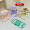 Taburete plegable seleccionado estrictamente soporte para teléfono móvil macarrón silla puede sostener trono de teléfono móvil estante para auriculares soporte perezoso