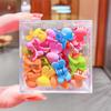Pinzas de Pelo Coloridas con Forma de Estrella en Caja para Niñas, Pasadores Estilo Hyuna, Accesorios Florales para el Cabello