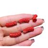 Accesorios de codo ruyi auspiciosos de arena roja de alto contenido natural para ser no. 1 mano fila cuerda roja pulsera DIY al por mayor