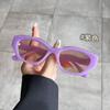 Forma de patilla de gafas con muesca y2g gafas de sol personalidad 2023 Nuevas gafas de sol de caramelo de ins gafas de sol de moda para mujer moda