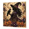 Kit de Pintura de Pérolas 5D Transfronteiriço Amazon Dia das Bruxas DIY - Série de Pintura de Diamantes de Pérolas Magia da Bruxa de Halloween