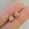 Pendientes de Estrella de Seis Puntas de Plata Pura S925 de Art Source, Lujo Ligero, Gama Alta, Pendientes Elegantes para el Trabajo, Modernos y a la Moda
