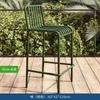 Venta Directa de Fábrica Mesas y Sillas para Patio Exterior Sillas para Jardín de Villa Juego de Tres Piezas Hotel B&B Mesas y Sillas Metálicas Impermeables con Protección Solar