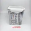Caixa Strip Quadrada de Plástico para Alimentos, Caixa para Armazenamento de Grãos, Caixa Selada de Plástico, Barril para Liofilizados, Caixa de Armazenamento de Alimentos, Conservação