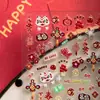 Estilo Caliente Nuevo Año 2025 Pegatinas para Uñas con Relieve Tridimensional Rico León Despertando Dios de la Riqueza Uñas Decoración Linda