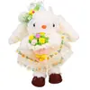 Nuevo Lindo Peluche Vestido de Princesa Llavero de Conejo de Orejas Largas Muñeca de Dibujos Animados Cosplay Colgante para Mochila de Estudiante Pequeño Regalo