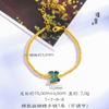 Pulseira de Borboleta Azul Queimada Sharbon Vietnamita de Longa Data Pulseira de Contas de Disco Voador Pulseira Dourada Quebrada Pulseira de Borboleta com Flores de Gelo Antigas
