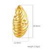 Brincos INS Moda Europeia e Americana Transfronteiriços Irregulares de Aço Inoxidável Banhado a Ouro 18K Tendência Feminina Retro Luxo Leve Atacado