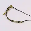 Pulsera de Media Cuenta y Media Cuerda Tejida a Mano, Nueva Tendencia Nacional Cuerda de Mano Semi-Terminada, Pulsera Original Pulsera de Cuentas DIY