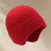 Gorro de Lana de Invierno para Hombre, Gorro con Protección para las Orejas, Logo Personalizado, Engrosado, Cálido para Exteriores, Cortavientos, Impermeable al Frío, Gorro de Punto, Venta al por Mayor, Transfronterizo