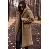 Outwear Feminino Amazon [Lista de Compras Manual] Outwear de Lã Longo com Capuz Quente Outono e Inverno Amazon