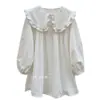 Roupas femininas plus size nova camisa para garotas cheinhas camisa de manga comprida camisa solta que cobre a barriga roupas de maternidade camisa de primavera e outono