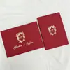 Convite de casamento vintage em bordô com estampagem dourada com 70% de desconto, caractere chinês "feliz" com moldura floral estilo ocidental, cartão de processo correspondente, casamento híbrido chinês-ocidental