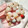 Pulsera de Gato Lúcido con Cuentas Marca Guofeng Fu Garra de Gato Quemada al Carbón Diseño de Nicho Estudiante Pulsera Linda Joyería de Lujo Ligero