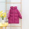 Venta al por mayor de ropa infantil de comercio exterior invierno nuevo chaqueta acolchada de algodón engrosada para niños y niñas larga ropa acolchada de algodón plumón para niños abrigo de ropa infantil
