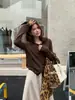 Cardigan de Punto Suave y Redondo Color Verde Limón Té Verde Otoño Estilo Coreano Sencillo y Suave Versátil Adelgazante para Ir al Trabajo para Mujer