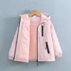 Nueva chaqueta de forro polar de otoño para niñas y niños, cortavientos casual nuevo para niños, chaqueta de primavera y otoño, abrigo impermeable de otoño e invierno