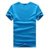 Camiseta de manga corta de color liso para hombre 2023, de algodón de verano para estudiantes, de media manga blanca, con cuello redondo, de moda, con cara limpia