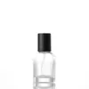 Frasco Cosmético Transparente de 30ml de Alto Padrão para Perfume, com Tampa de Rosca de 15mm, Frasco Vazio Recarregável Portátil com Borrifador