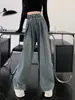 Jeans retro para mujer para otoño e invierno 2026, nuevos pantalones de pierna ancha para adelgazar, corte holgado, hasta el suelo, para chicas de talla grande