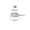 Nuevo colgante de estrella con espaciador de circonita estilo coreano de plata de ley S925, pulsera de cristal DIY, accesorios de plata