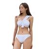 Coreia do Sul Dongdaemun ins clássico retro cor sólida um ombro menina magro maiô dividido maiô feminino atacado