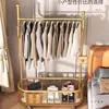 Perchero de Ropa Independiente para Dormitorio, Secador de Ropa Móvil de Lujo para Interiores, Perchero Simple, Engrosado