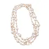Colar de Número Vintage com Pérolas Estilo Francês, Corrente de Suéter Elegante e na Moda Estilo Corte, Colar de Luxo Leve de Alta Qualidade para Mulheres